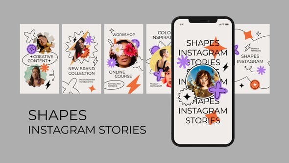 Videohive Shapes Instagram Stories 31010243 - After Effects Project Files