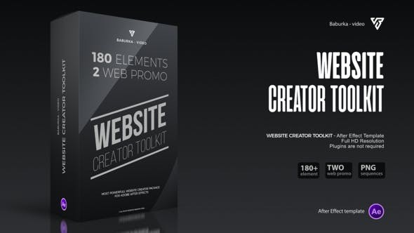 Videohive Website Creator Toolkit 31284869 - After Effects Project Files