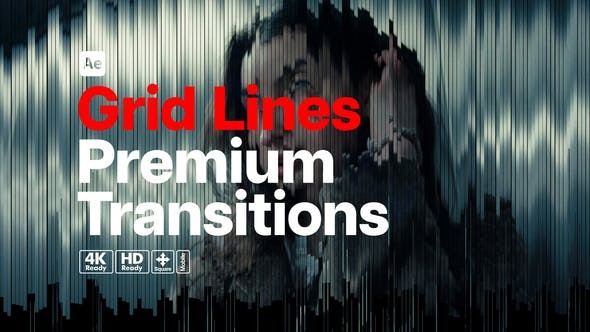 Videohive Premium Transitions Grid Lines 52939343 - After Effects Project Files