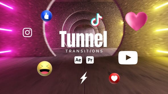 Videohive Tunnel Transitions 53256059 - After Effects Project Files