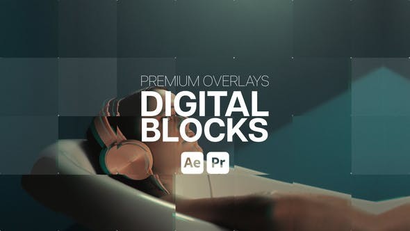 Videohive  Premium Overlays Digital Blocks 42905625 - Premiere Pro Templates