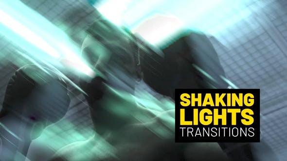 Videohive Shaking Lights Transitions | After Effects 53481346 - After Effects Project Files