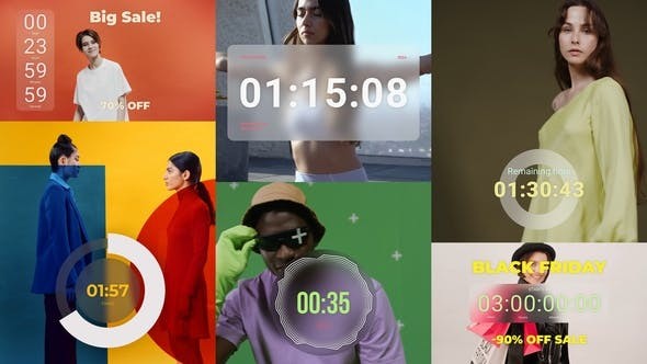 Videohive Countdown Timers 54220026 - After Effects Project Files
