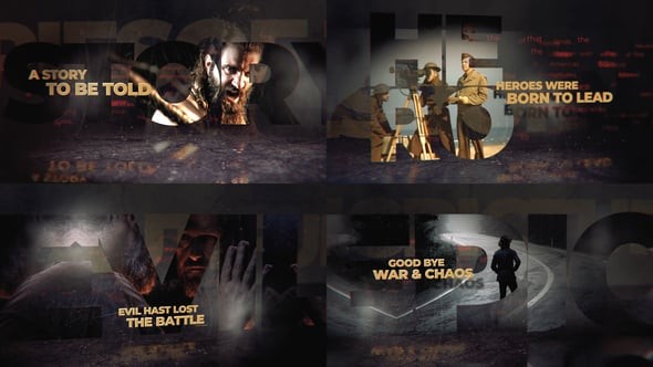 Videohive History Title Text Opener 54420419 - After Effects Project Files