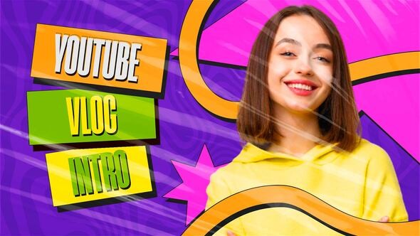 Videohive Colorful Youtube | Podcast Intro 54566452 - After Effects Project Files