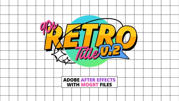 Videohive 90s Retro Titles V2 54209473 - After Effects Project Files