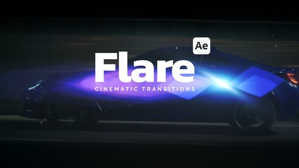 Videohive Cinematic Flare Transitions 54855289 - After Effects Project Files