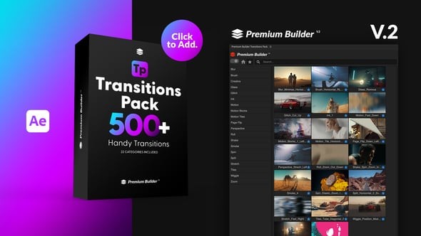 Videohive Transitions Pack 42736354 - After Effects Project Files