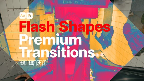 Videohive Premium Transitions Flash Shapes 55835715 - After Effects Project Files