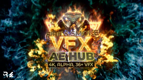 Videohive AE VFX Hub – Fire and Smoke Effects (User Favorites) 54072901 –  After Effects Project Files