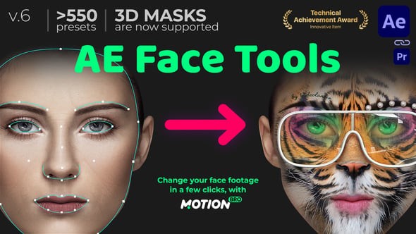 Videohive AE Face Tools V6.0.1 24958166 - After Effects Project Files